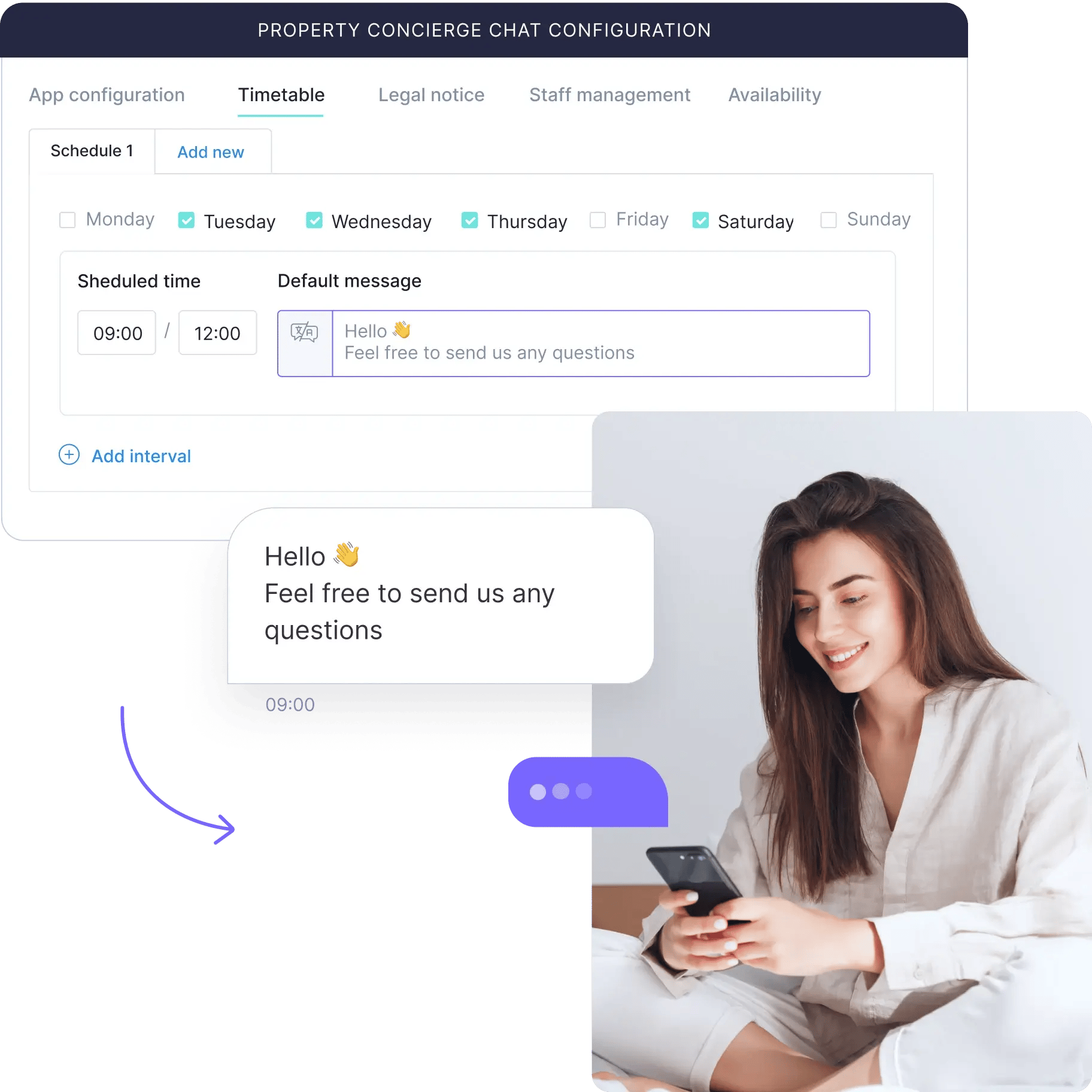 Chat automation for hotel guests