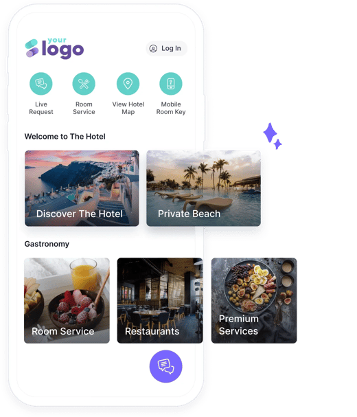 Servicios del hotel en la App