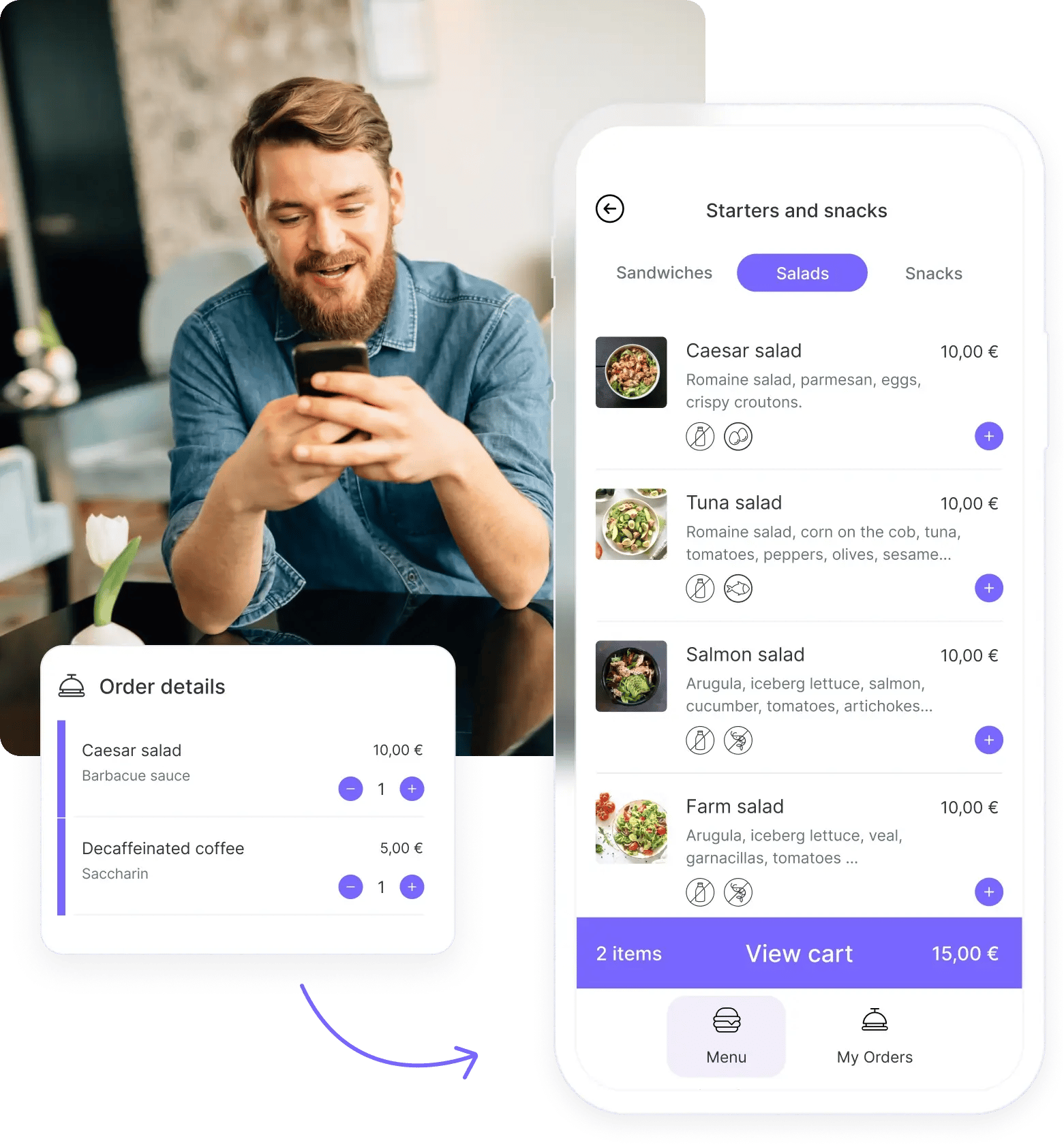 Mobile ordering for hotels