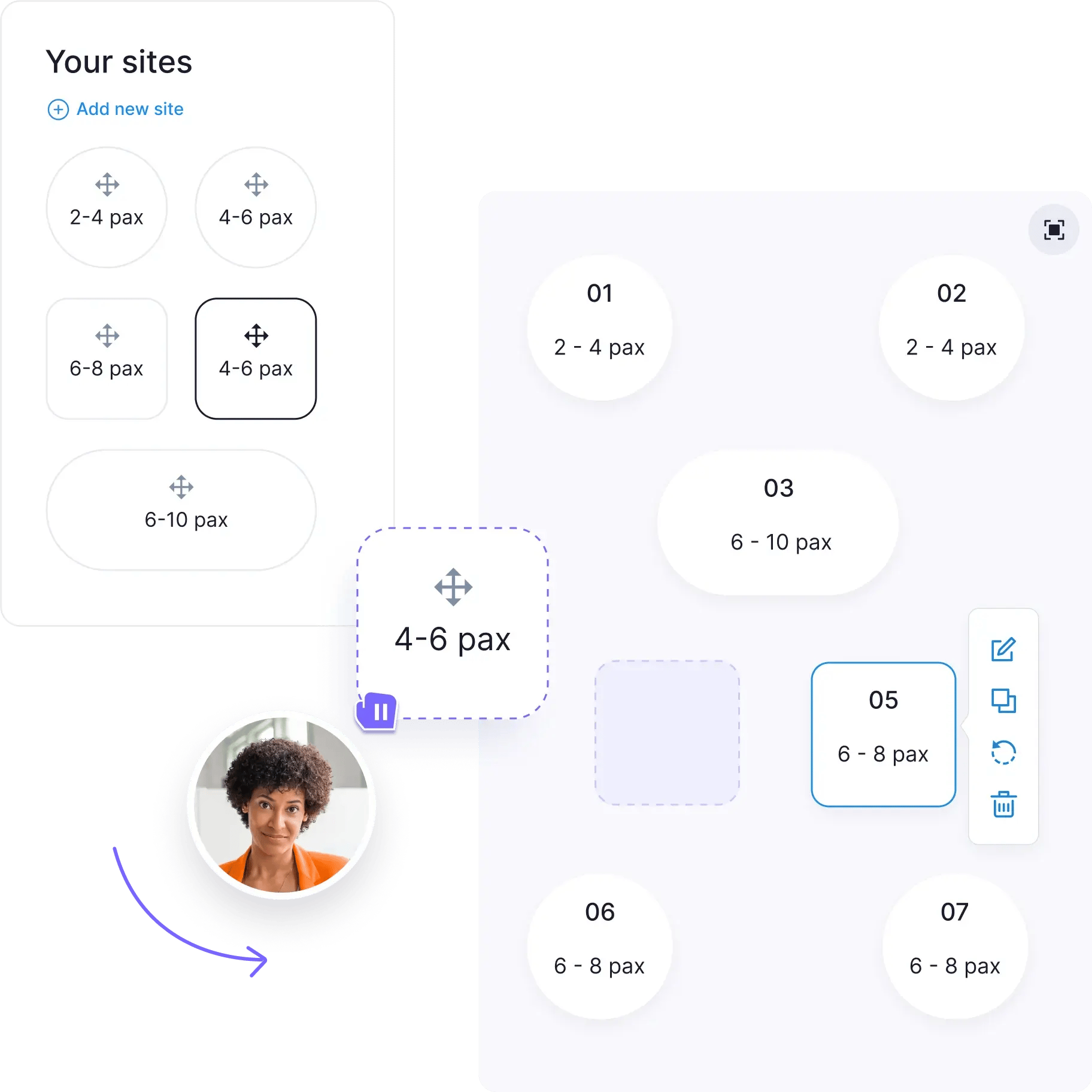 Hotel spaces configuration