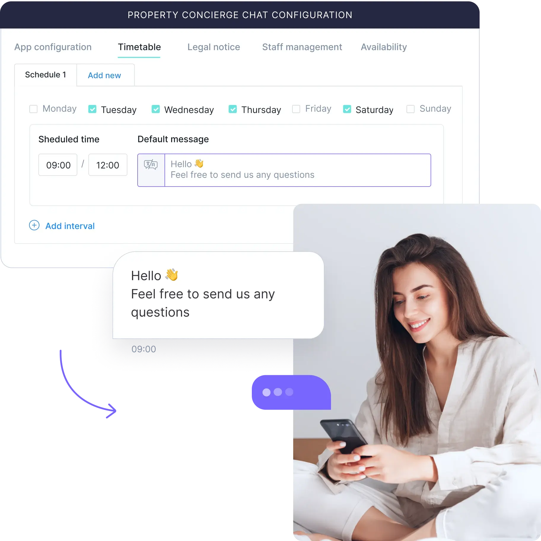 Chat automation for hotel guests