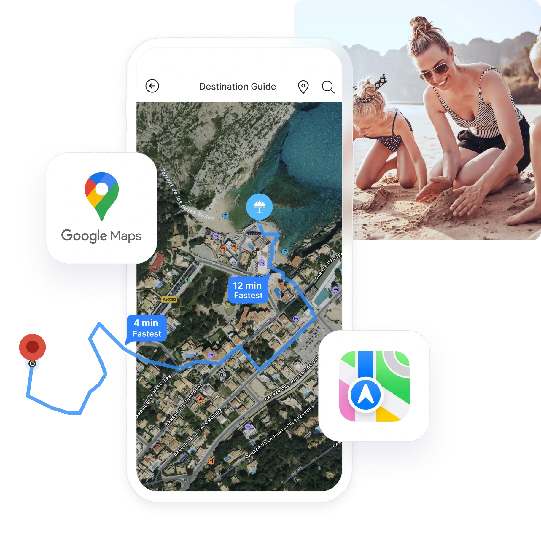 Google Maps and Apple Maps integrations