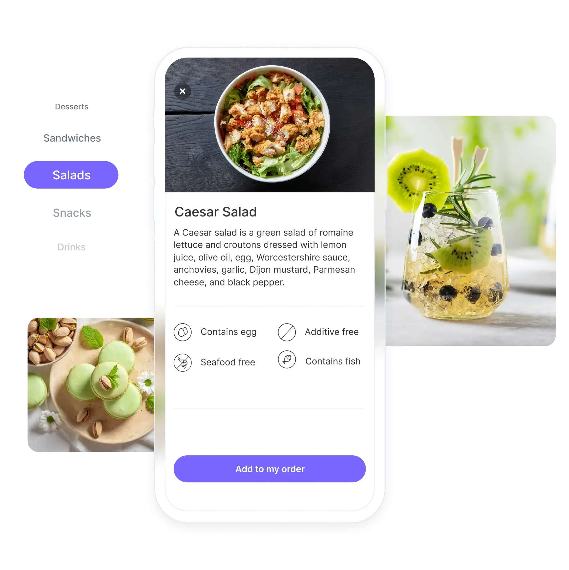 Ordering with the app