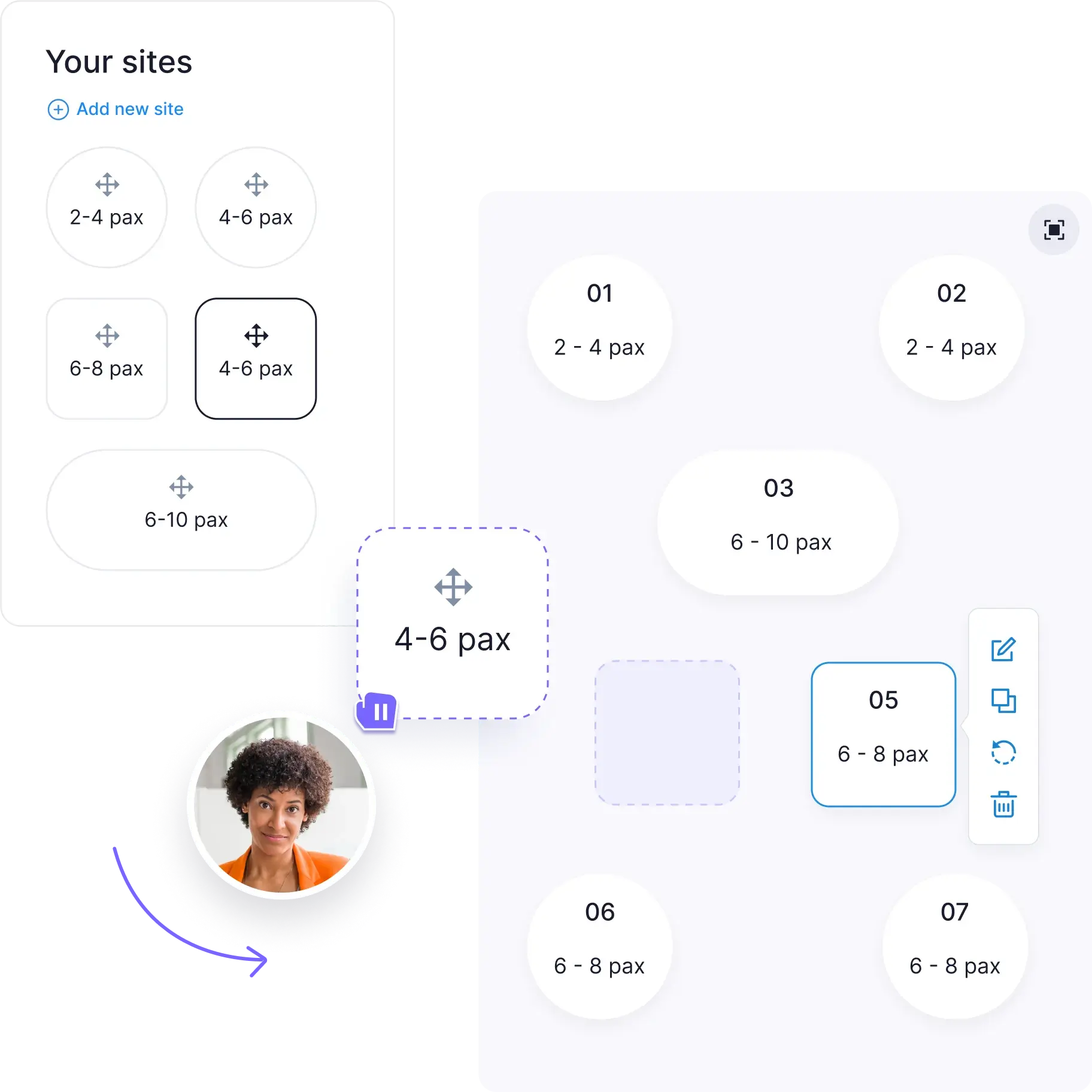 Hotel spaces configuration