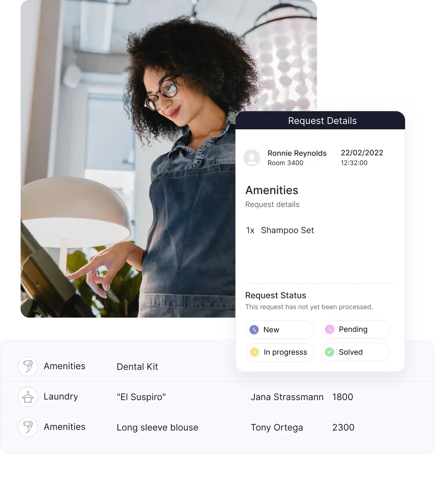 Task manager app for hotels